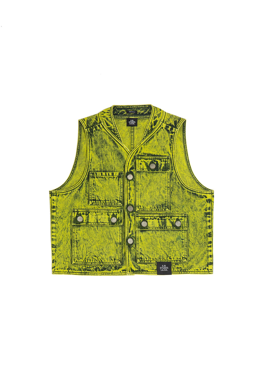 PHOTO VEST WITH MINERAL WASH