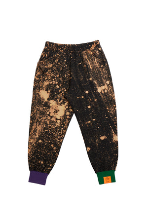 HAND-BLEACHED SOTO SWEATPANTS WITH CONTRAST RIB