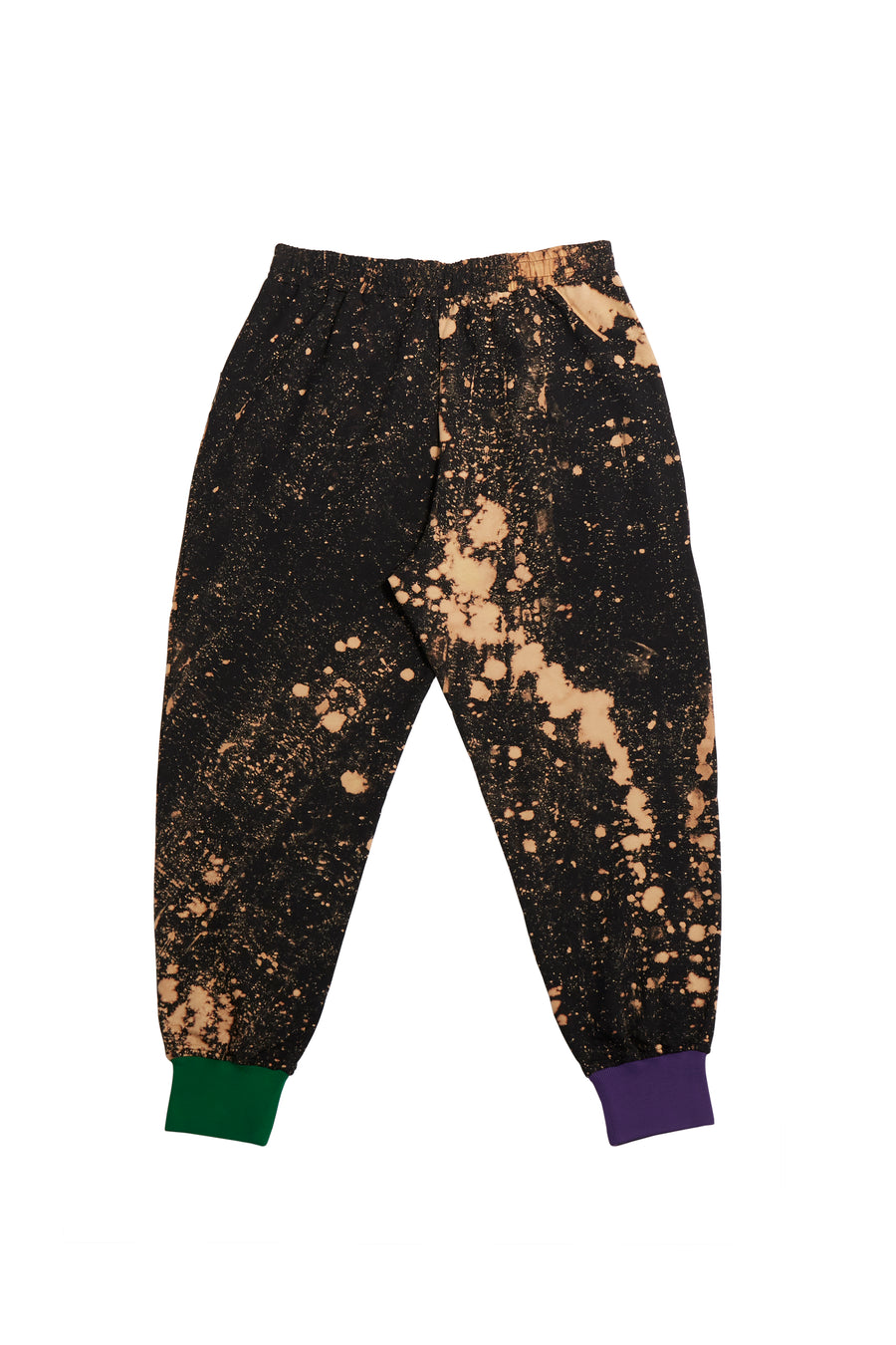 HAND-BLEACHED SOTO SWEATPANTS WITH CONTRAST RIB