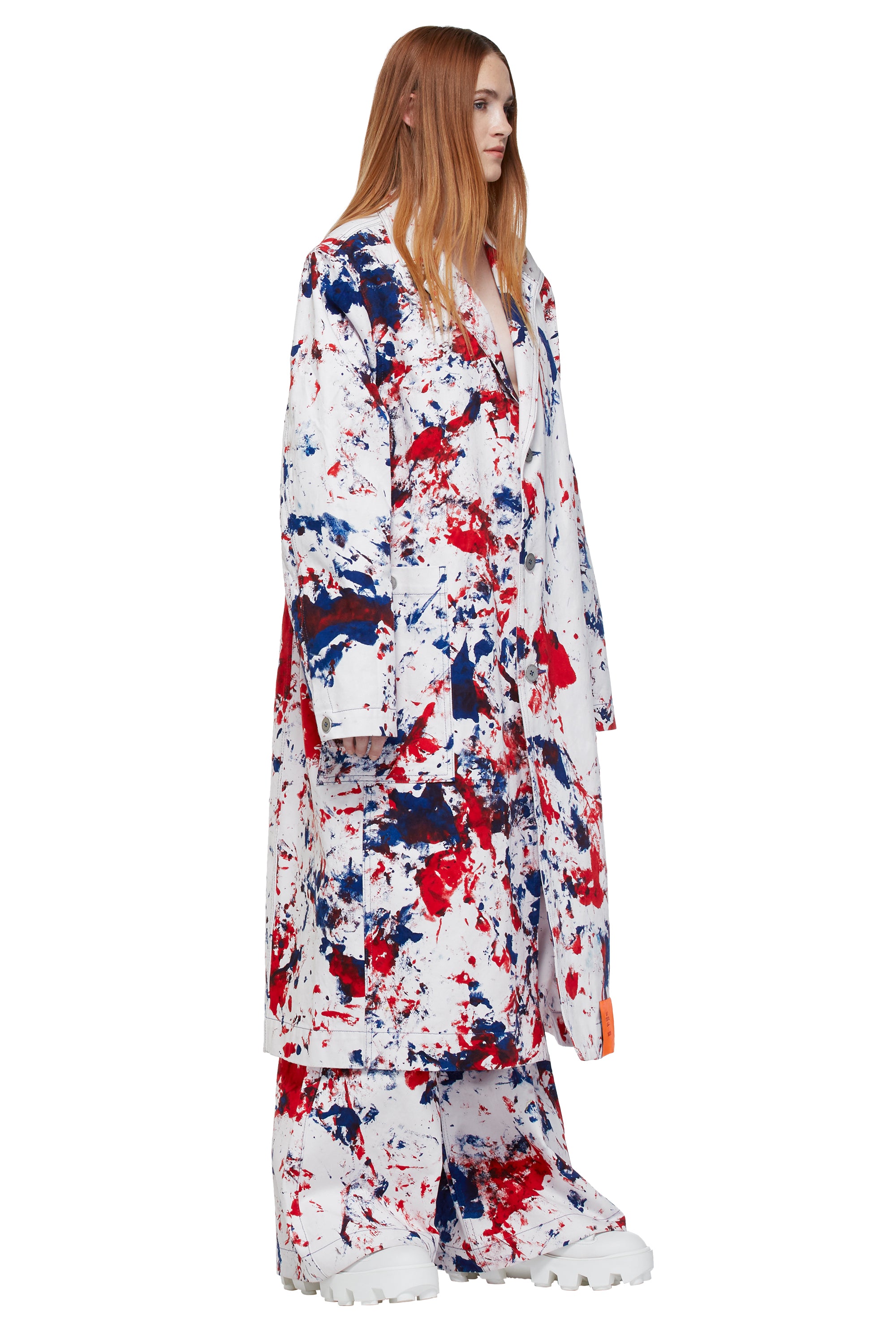 HAND-DYED W.R.B. SOTO LONG TRENCH COAT