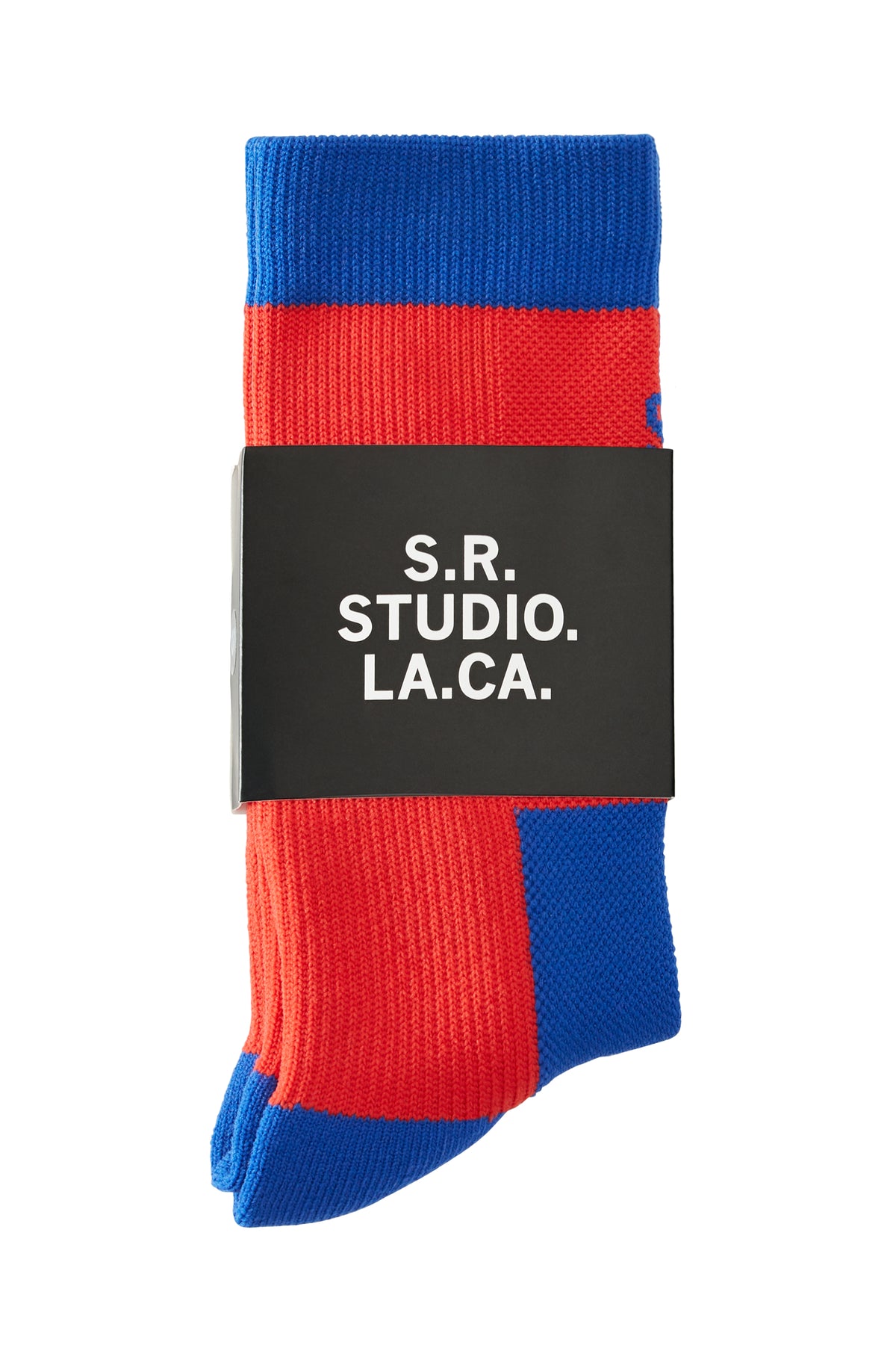 SHORT SOCK WITH CONTRAST S.R.S. LOGO