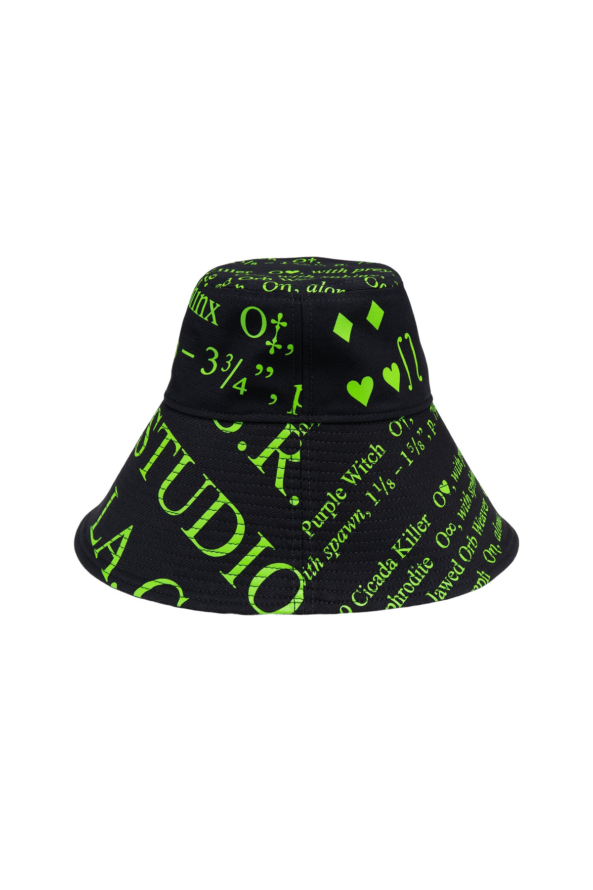 S.R. STUDIO. LA. CA. BY STERLING RUBY LONG-BRIM BUCKET HAT INSECT INDEX