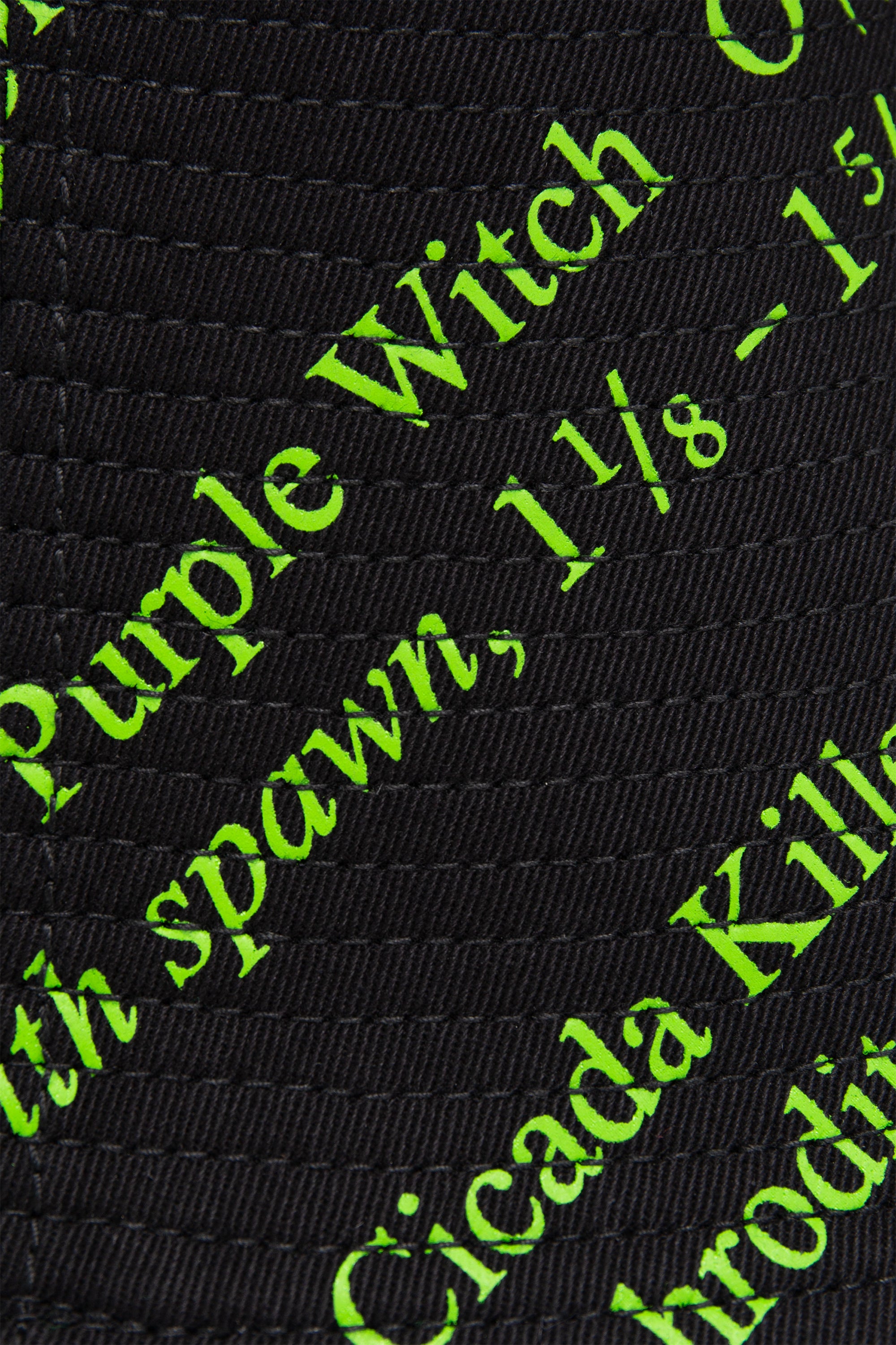 S.R. STUDIO. LA. CA. BY STERLING RUBY LONG-BRIM BUCKET HAT INSECT INDEX