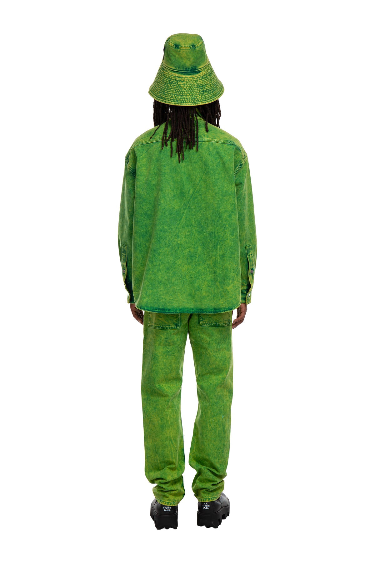 LONG BRIM BUCKET HAT WITH IO WASH