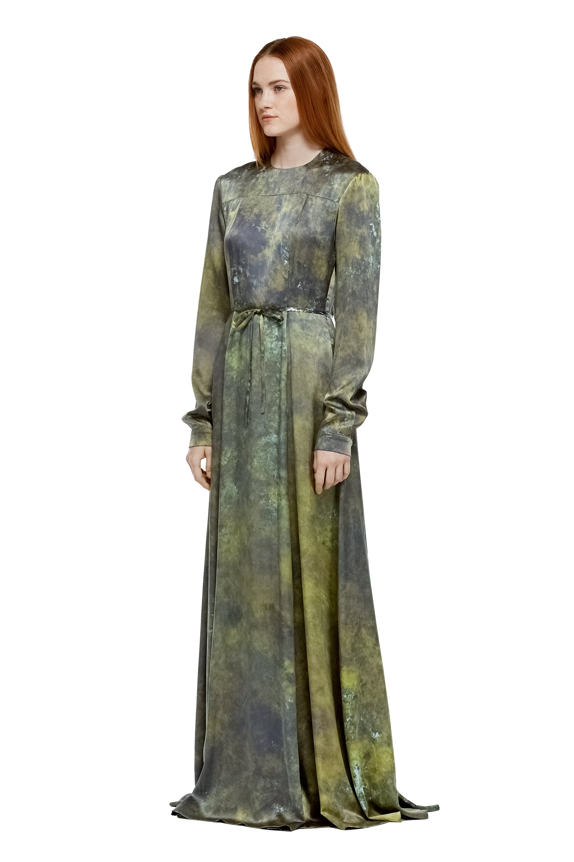 HAND-DYED SILK PRAIRIE DRESS