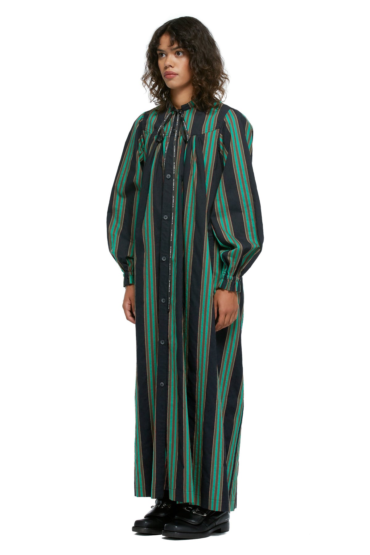 B.G.R. STRIPE DOUBLE LAYER DRESS