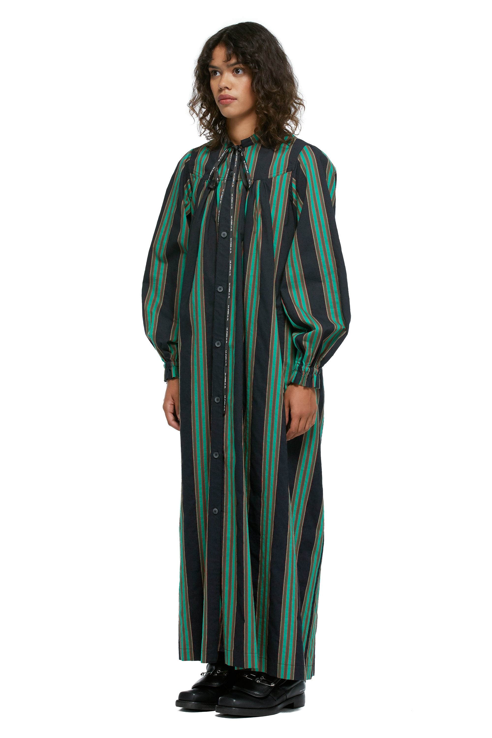 B.G.R. STRIPE DOUBLE LAYER DRESS