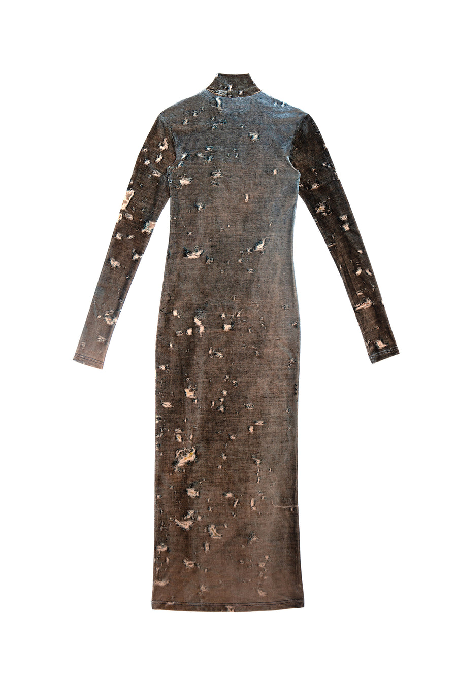 SHROUD III LONG SLEEVE VELVET GOWN