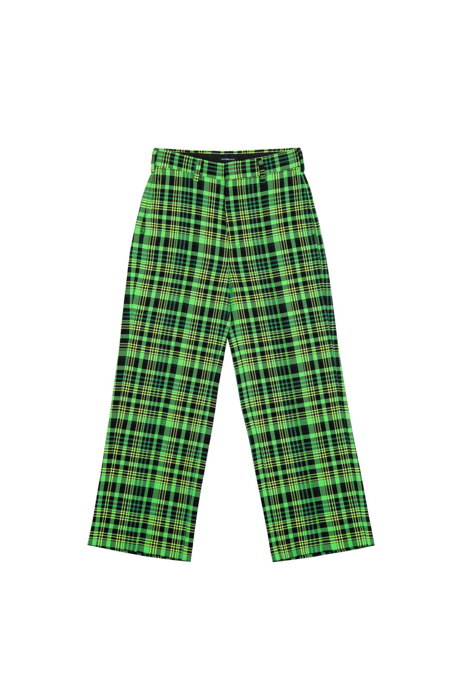 WOMEN'S OPEN-WEAVE CHECK SUIT PANT