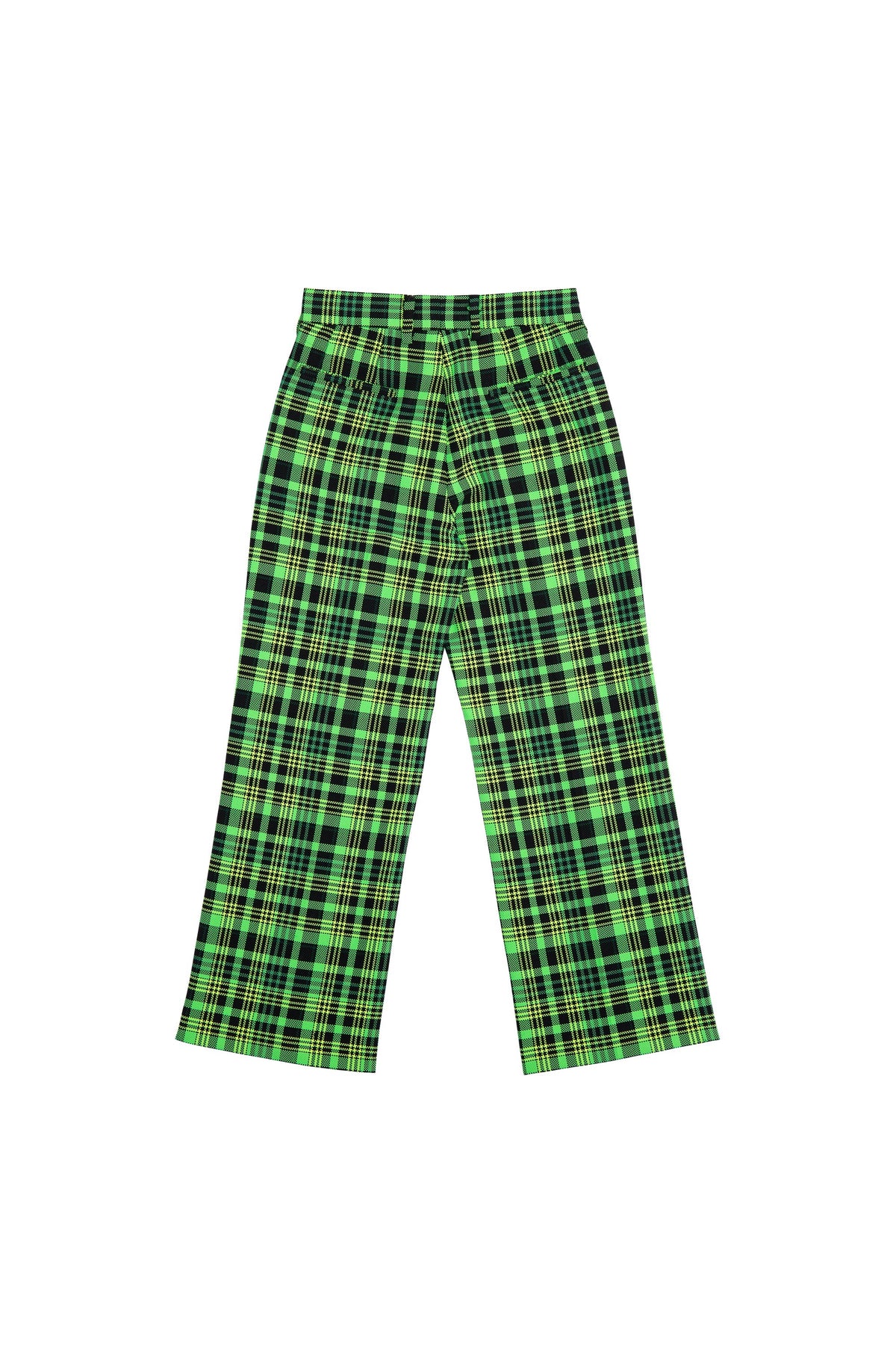 WOMEN'S OPEN-WEAVE CHECK SUIT PANT