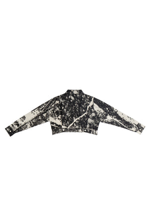 HAND-BLEACHED CROPPED SOTO JEAN JACKET