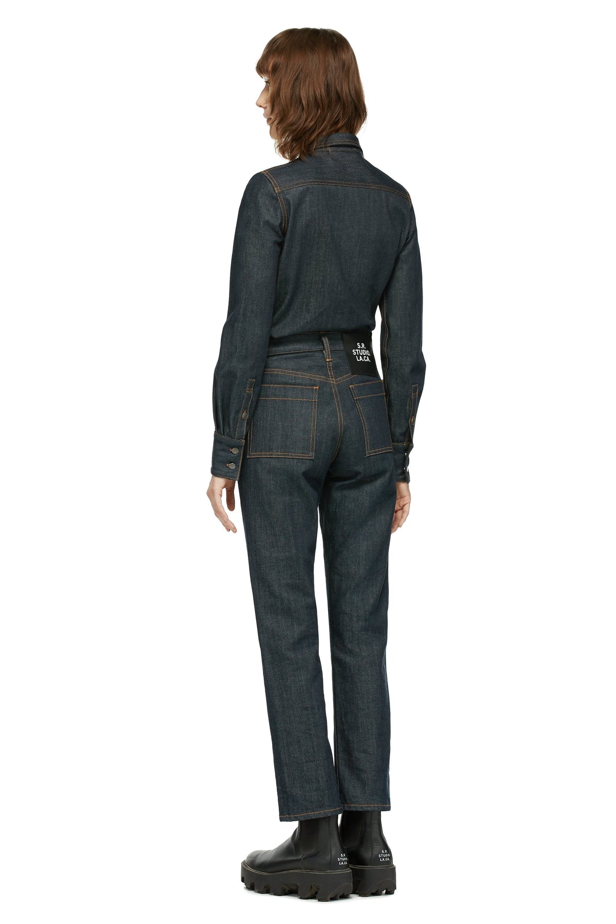 WOMEN'S C-JEAN WITH CONTRAST STITCHING