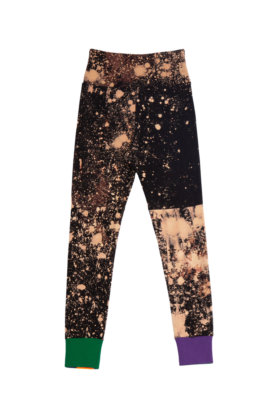 HAND-BLEACHED SOTO HIGH-WAIST LEGGINGS WITH CONTRAST RIB S.R. STUDIO. LA. CA. BY STERLING RUBY